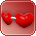 Apple Red Heart Glasses