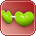 Green Lime Heart Glasses